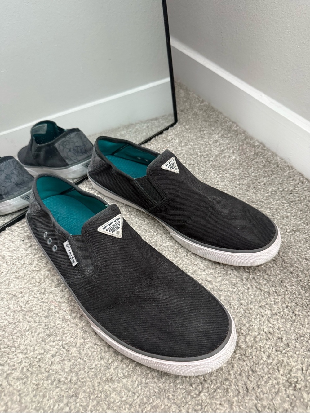 Mens Columbia Slack Tide Slip On PFG Shoe Fish Boat Canvas